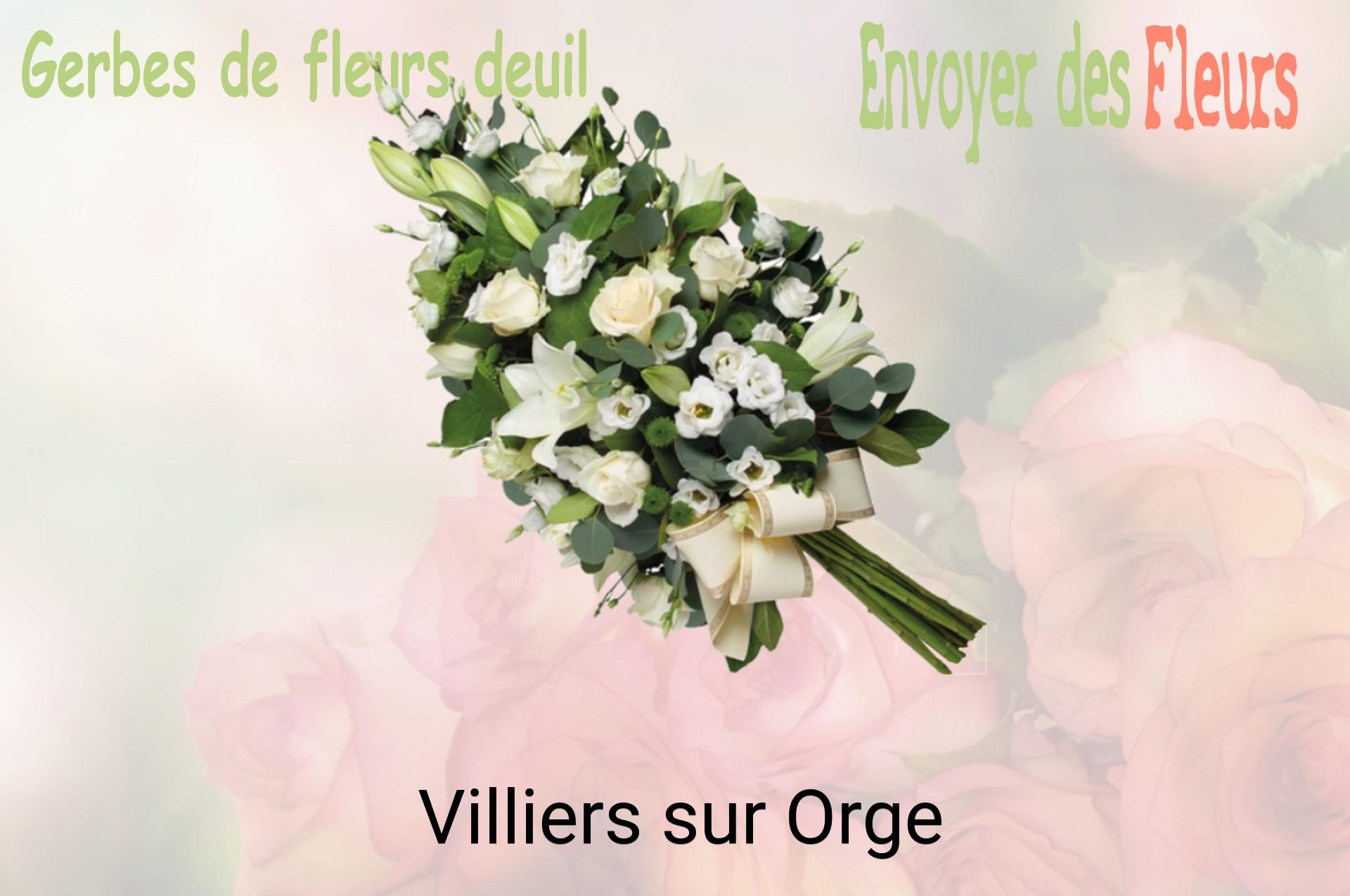Gerbe de fleurs de deuil livrée à Villiers-sur-Orge
